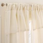 Sheer European Flax Linen Valance Curtain