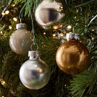 Small Glass Ball Ornaments (Set of 25) - Champagne