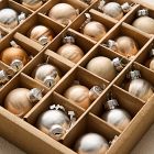 Small Glass Ball Ornaments (Set of 25) - Champagne