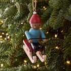 Wood Sled Ornament