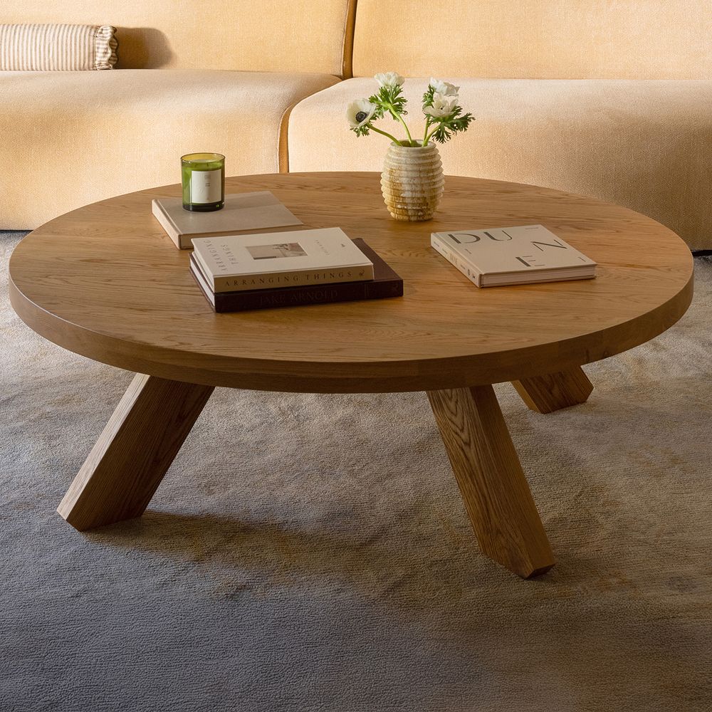 Caprielle Round Coffee Table (50") by West Elm