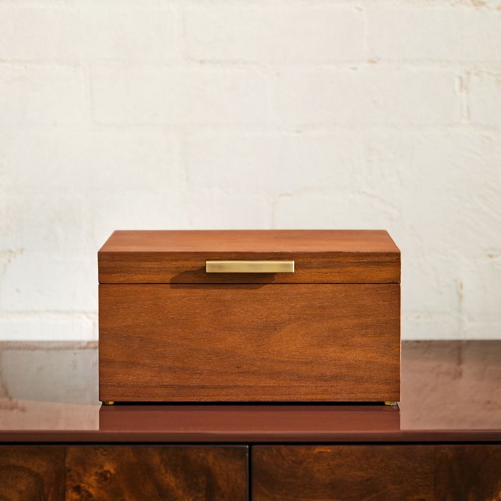 Mid-Century Acorn Wood Jewellery Boxes | West Elm