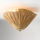 Josie Raffia Flush Mount (18")