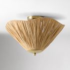 Josie Raffia Flush Mount (18")