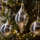 Mercury Crackle Glass Ornaments (Set of 6)