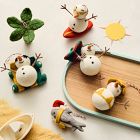 Felt Snowmen on Vacation Ornaments (Set of 6)