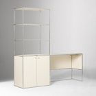Marlowe Desk (42") &amp; Wide Shelf (30") Set