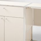 Marlowe Desk (42") &amp; Wide Shelf (30") &amp; Storage Cabinet (30") Set