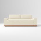Open Box: Ethan Sofa (88") - Performance Crossweave Pearl, Cool Walnut