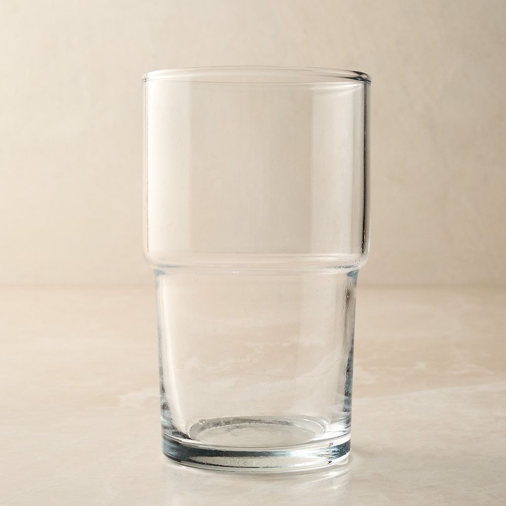 Essential Stacking Drinking Glass Collection - Tall, Clear, Set of 4