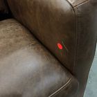 Open Box: Harris Power Motion Chair - Weston Leather Molasses, Black