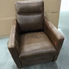 Open Box: Harris Power Motion Chair - Weston Leather Molasses, Black