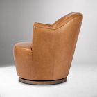 Citrino Petite Leather Swivel Chair