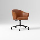 Wayne Leather Swivel Office Chair w/ Arms