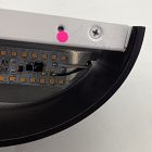 Open Box: Curved Metal LED Sconce (7") - Black