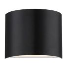 Open Box: Curved Metal LED Sconce (7") - Black