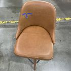 Open Box: Mid-Century Leather Swivel Counter Stool (26.6") - Saddle Leather Nut, Acorn