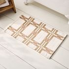 Plush Grid Bath Mat