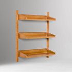 Mid-Century Modular 3-Tier Wide Shelf