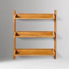 Mid-Century Modular 3-Tier Wide Shelf
