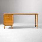 Mid-Century Modular Desk w/ File Cabinet (70")