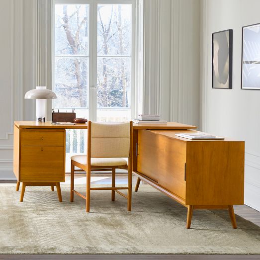 Mid-Century Modular L-Shaped Desk 70