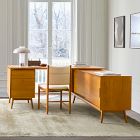Mid-Century Modular L-Shaped Desk w/ File Cabinet &amp; Bookcase (70")