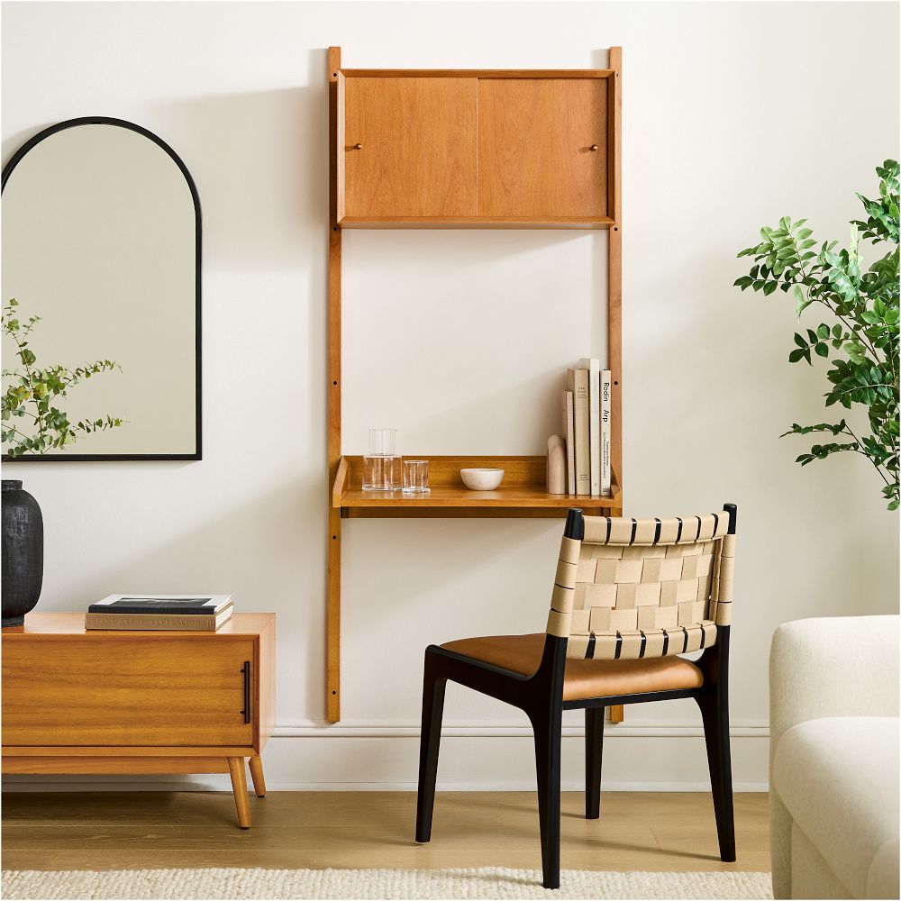 Mid-Century Modular Storage Wall Desk (31") by West Elm