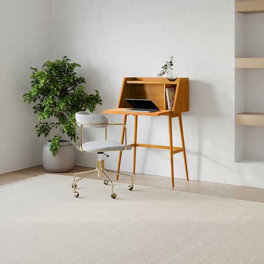 Mid-Century Mini Secretary Desk (28")