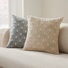 Embroidered Modern Blocks Pillow Cover