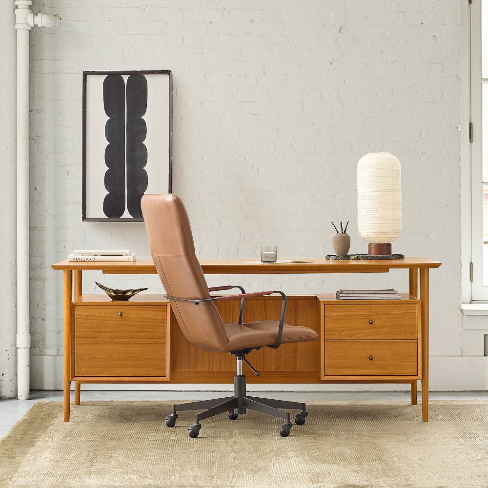 Mid-Century Executive Desk (74") by West Elm