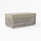 Coastal Collection Ottoman Cushion Cover, Cast, Ash