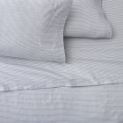 Open Box: Printed Pinstripe Sheet Set, Queen - Marina Blue