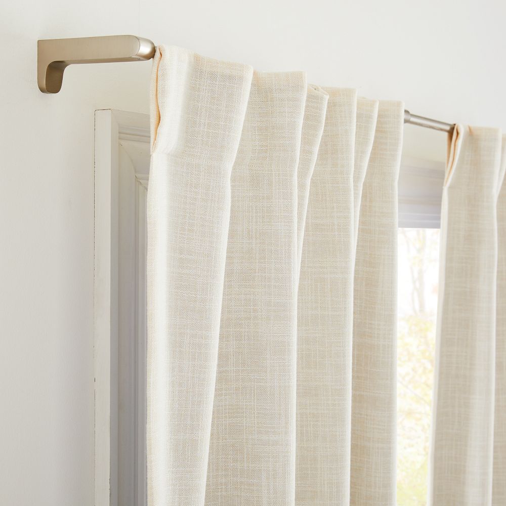 Crossweave Blackout Curtain by West Elm