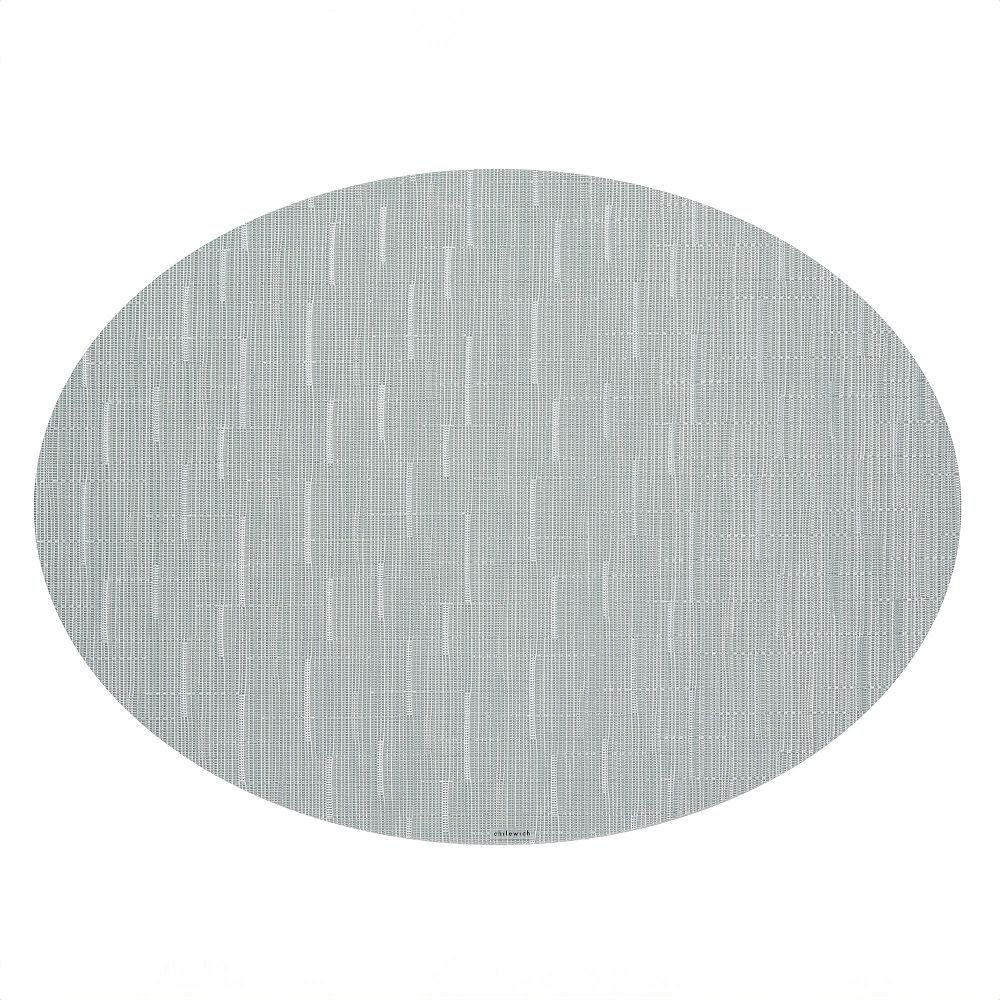 Chilewich Easy-Care Bamboo Oval Placemats - Seaglass - Set of 4