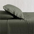 Open Box: European Flax Linen Sheet Set, Cal King - Balsam Green