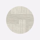 Painted Mixed Stripes Wool Rug