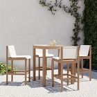 Portside Outdoor Bar Table (35") &amp; Cusco Stools Set