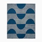 Open Box: Graphic Half Moon Rug, Petrol, 8x10