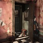 Colin King Wood Wall Mirror