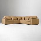 Harmony Modular Leather Reclining 5-Piece L-Shaped Sectional (116")