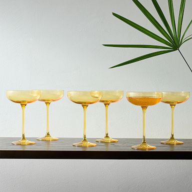 Yellow Wine & Champagne Glasses | West Elm