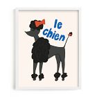 French Dog Framed Wall Art by Minted for West Elm