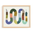 Quilted Snake Framed Wall Art by Minted for West Elm