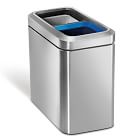 simplehuman 20L Dual Compartment Slim Open Can