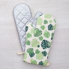 Counter Couture Monstera Oven Mitt &amp; Pot Holder