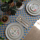 Soil to Studio Shama Block-Printed Tablecloth