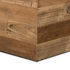 Square Wood Pedestal Coffee Table