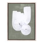 Green Two Rounded Framed Wall Art by Black Bird Art Co.