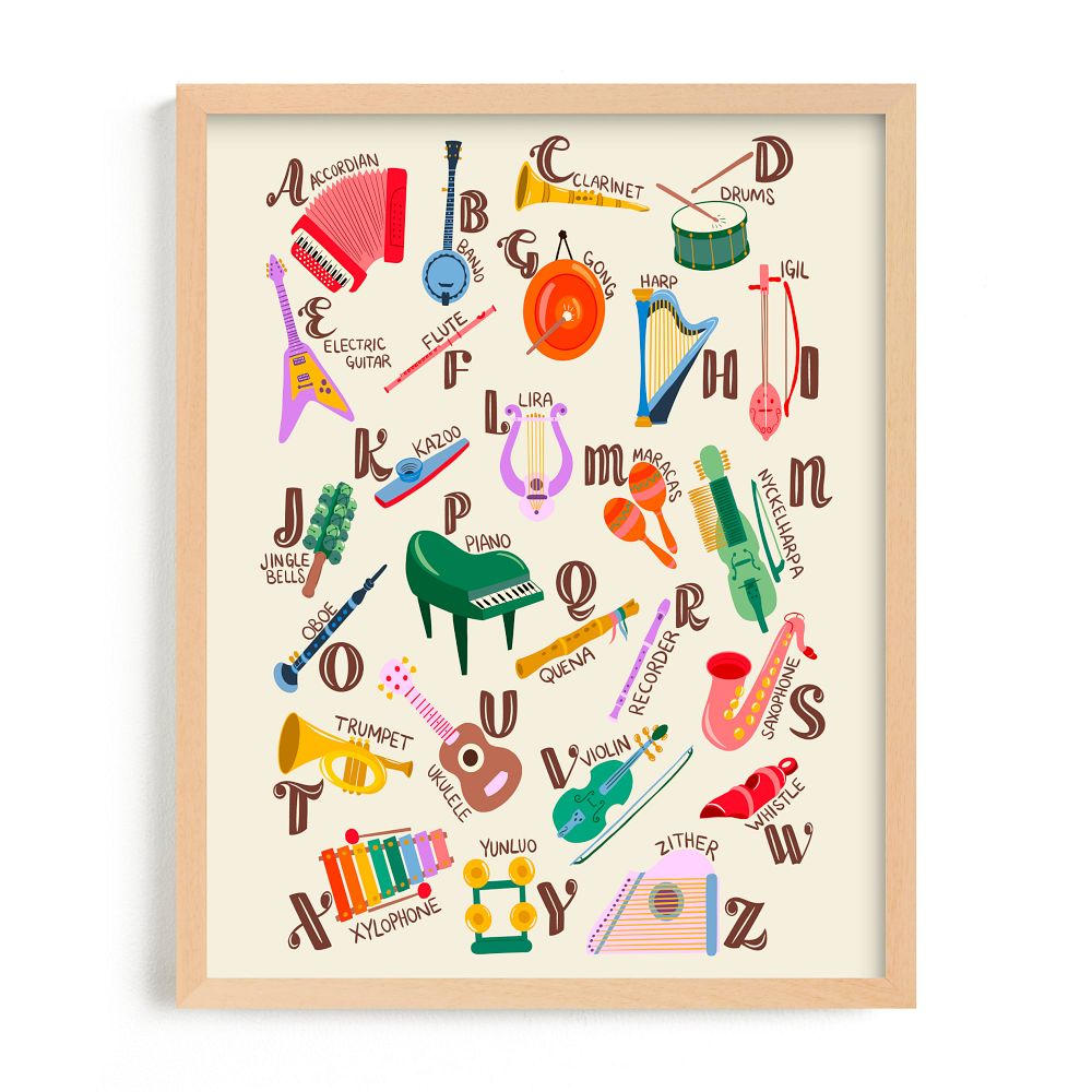Musical Alphabet Framed Wall Art by Minted for West Elm by West Elm